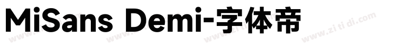 MiSans Demi字体转换